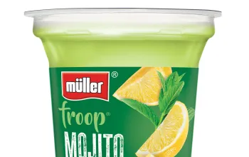 Новогодние йогурты Muller Froop со вкусами коктейлей Margarita и Mojito